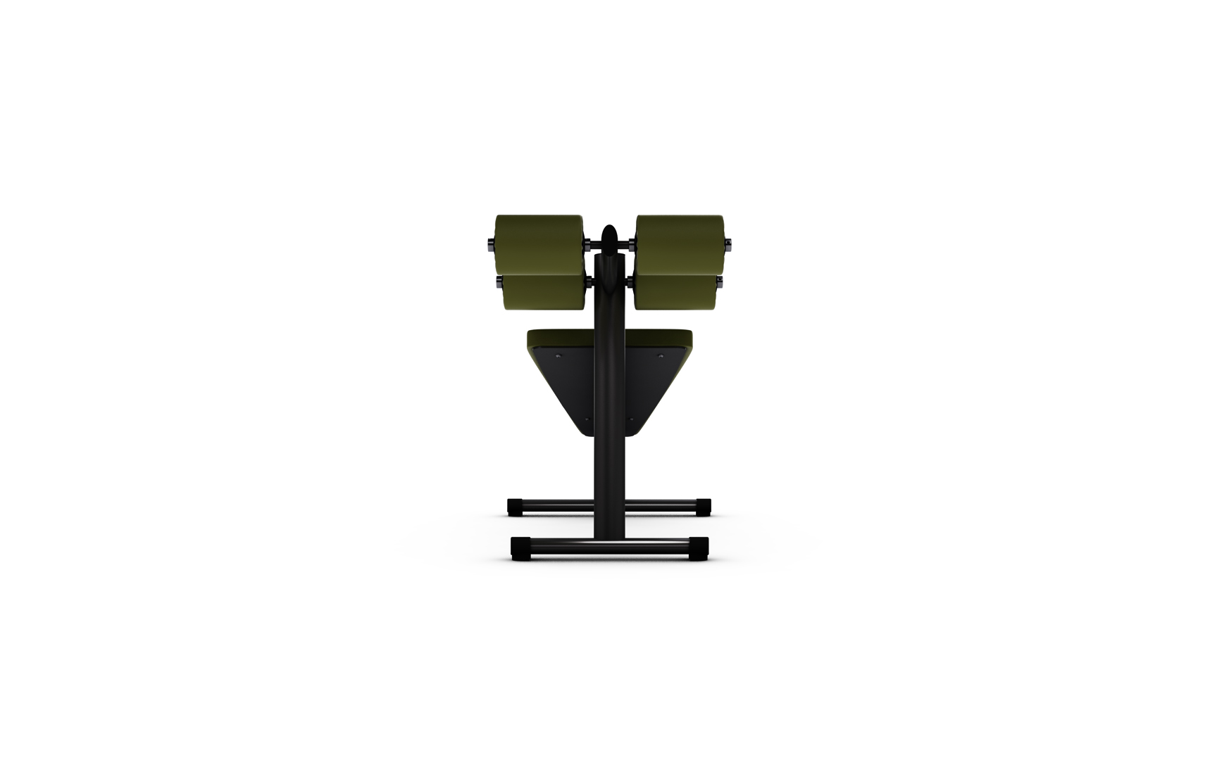 NEGATIVE BENCH WITH DOUBLE ROLL
